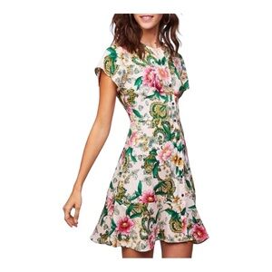LOFT Camellia Shirt Dress Garden Floral Dress Size 16
